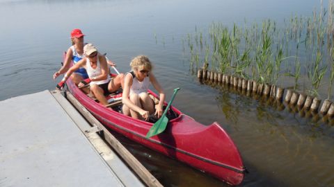 Kanufahrer auf dem Labussee