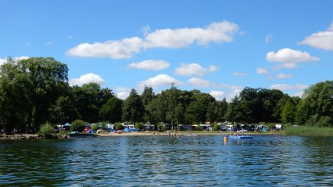 Plauer See, Badestelle Campingplatz Zuruf