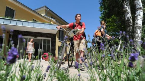 Radfahrer - Strandhaus am Inselsee