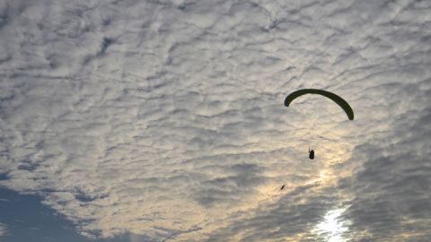 Erster Flug in Windeseile