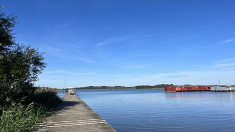 Badestrand Rechlin mit Seebrücke