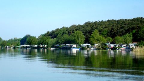 Inselcamping Werder Seeansicht